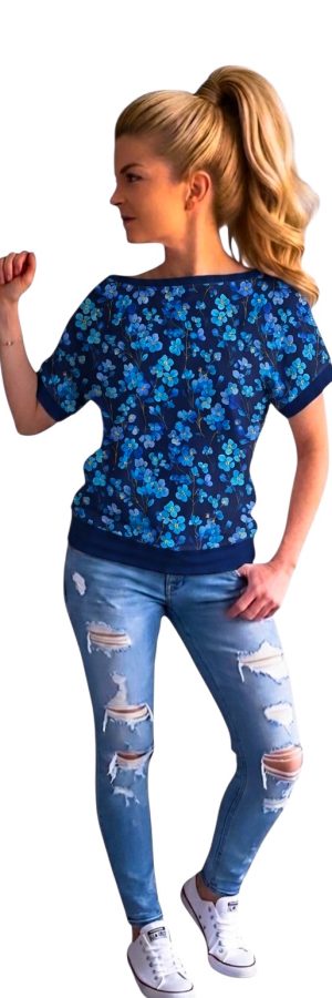 Netopirčkasta majica Blue