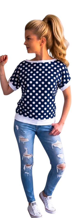 Netopirčkasta majica BlueDots